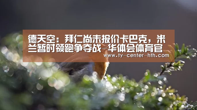 德天空:拜仁尚未报价卡巴克,米兰暂时领跑争夺战-华体会体育官网入口(图3) 华体会APP下载
